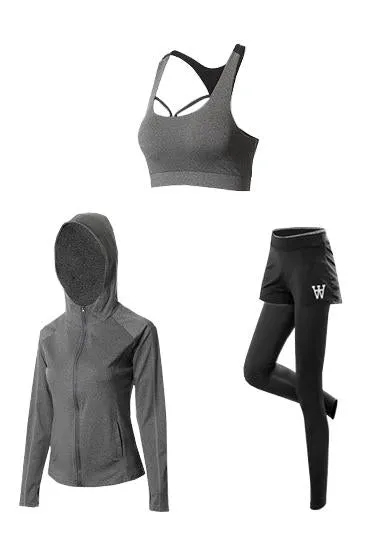 Yoga Workout Set - Breathable Push Up Sports Suit